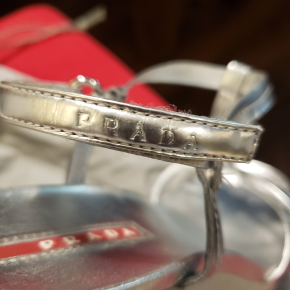 Prada wedges silver exelent condition - Picture 6 of 11